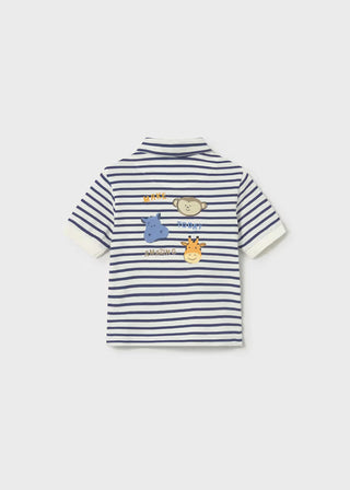 Polo rayé brodé bébé (6mois à 2 ans)