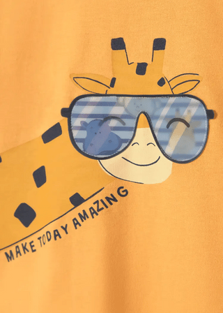 T-shirt interactif girafe (6 Mois-2 Ans)