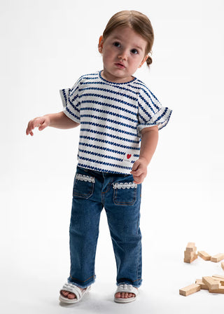 T-shirt imprimé cœurs pour  bébé (6 mois à 4 ans)