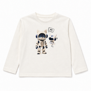 Chandail à manches longues robot (2- 10 ans)