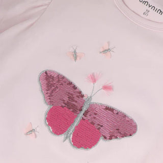 T-shirt papillon brillant (3-8 Ans)