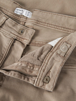 Jeans beige (8-14 Ans)