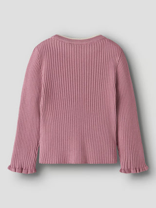 T-shirt côtelé à volants (1-8 Ans)