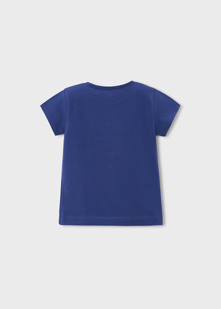 T-shirt basique fleur fille (3 À 7 ans)