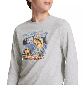 T-shirt à manches longues gris pêche (S-XL)