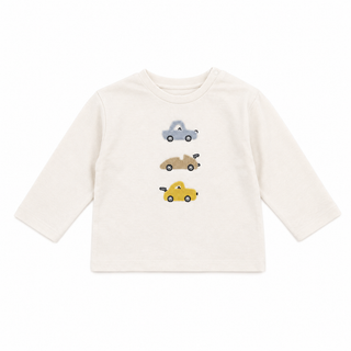 T-shirt bordée manches longues (6mois- 4 ans)