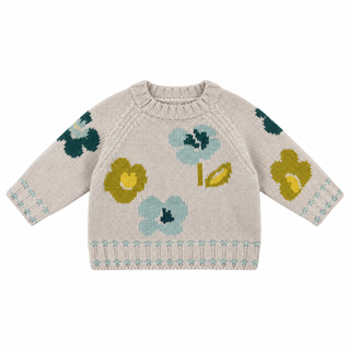 Tricot à fleurs (6 mois- 2 ans)