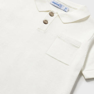 Polo blanc (6-24 Mois)