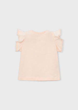 T-shirt à volants pour fille (3 à 10 ans)