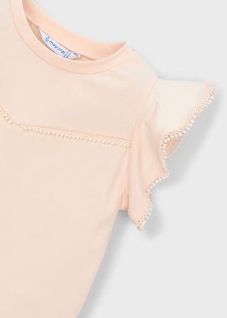 T-shirt à volants pour fille (3 à 10 ans)