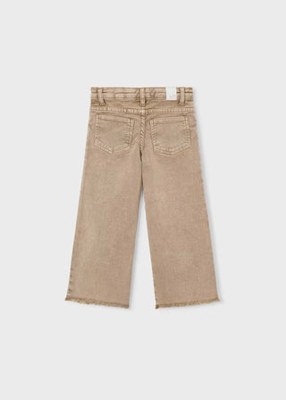 Pantalon en sergé wide leg fille (3-10 Ans)