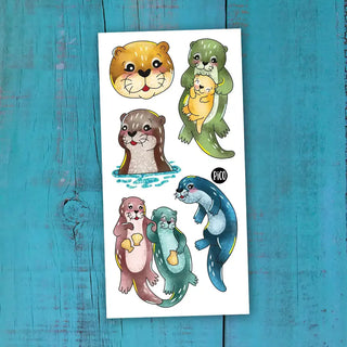 Tattoos Loutres enjouées