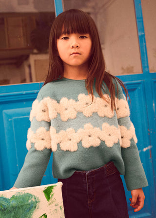 Chandail à fleur (2-10 Ans)