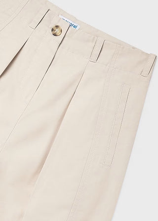 Pantalon Gabardine Plate pour fille (8 à 16 ans)