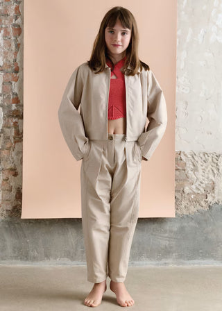 Pantalon Gabardine Plate pour fille (8 à 16 ans)