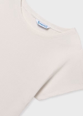 T-shirt côtelé fille (8-16Ans)