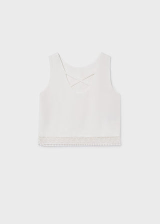 Blouse à ruban brodé fille (8-16 Ans)