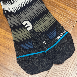 Bas Stance rayé Kaki pour ados (6-13)