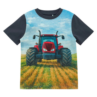 T-shirt tracteur rouge