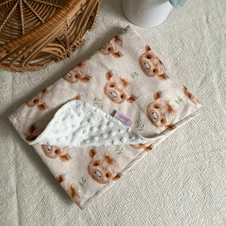 Doudou Minky Vaches Highland
