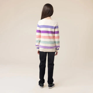 Chandail en tricot rayé (2-10 Ans)