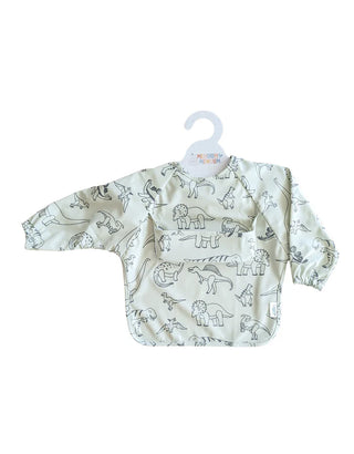 Bavoir à manches-Dinosaures (S/6Mois-3Ans)