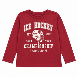 T-shirt à manches longues hockey (2-7 Ans)