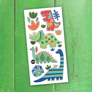 Tatouage Dinos colorés
