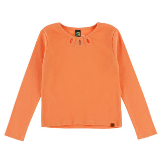 T-shirt à manches longues Filles Corail (2-10 Ans)
