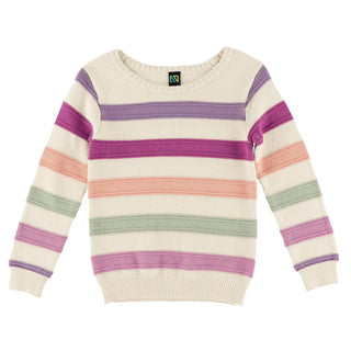 Chandail en tricot rayé (2-10 Ans)