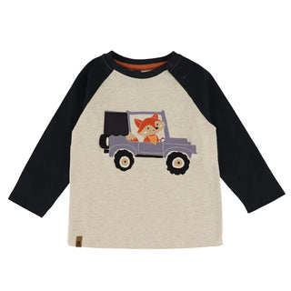 T-shirt renard (3-24 Mois)