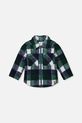 Surchemise zippée carreaux (2-8 Ans)