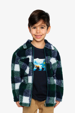 Surchemise zippée carreaux (2-8 Ans)