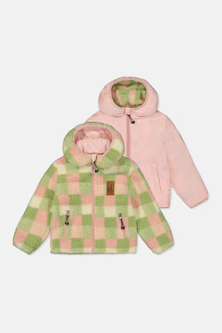 Manteau mi-saison réversible Deux par deux