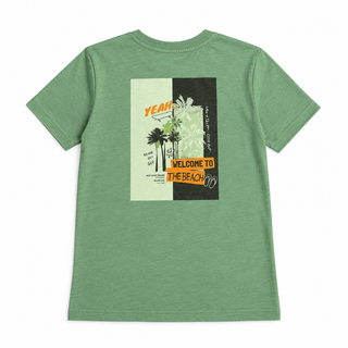 T-shirt vert "welcome to the beach" (S-XXL)