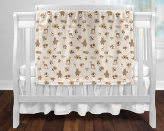 Couverture de minky Ours Boho