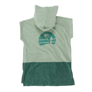Poncho de plage à capuchon