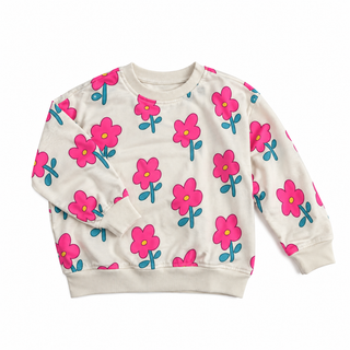 Ensemble imprimé fleurs roses (2-6 Ans)