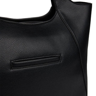 Le Stacey – Sac fourre-tout en cuir vegan noir