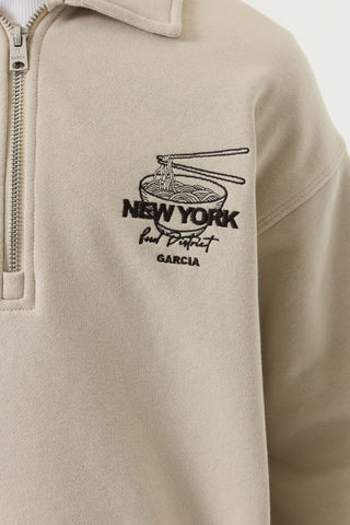 Coton ouaté à demi zip Garcia (8-16 Ans)