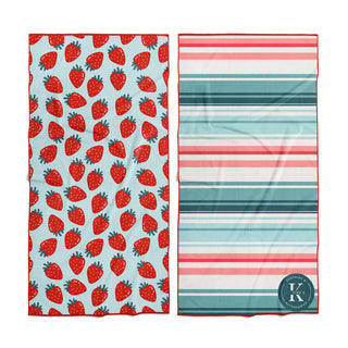 Serviette de plage Fraise à gogo