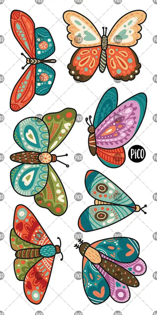 Tattoos Papillons colorés