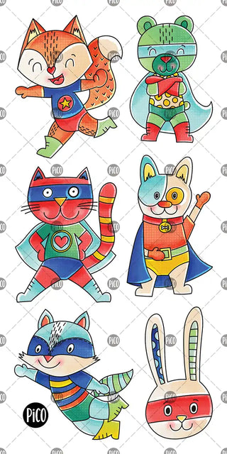 Tattoos Super-héros animaux