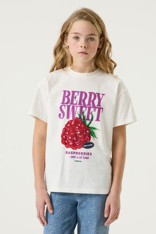 T-shirt blanc "Berry Sweet" de Garcia (8-16 Ans)
