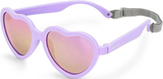 Lunettes de soleil polarisées avec sangle en forme de cœur Mauve