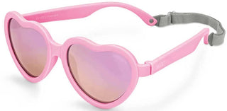Lunettes de soleil polarisées avec sangle Rose en forme de cœur