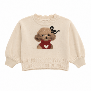 Chandail en tricot chien (2- 7 ans)