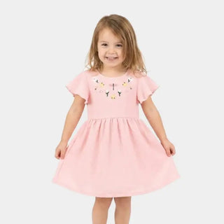 Robe avec broderie de fleur